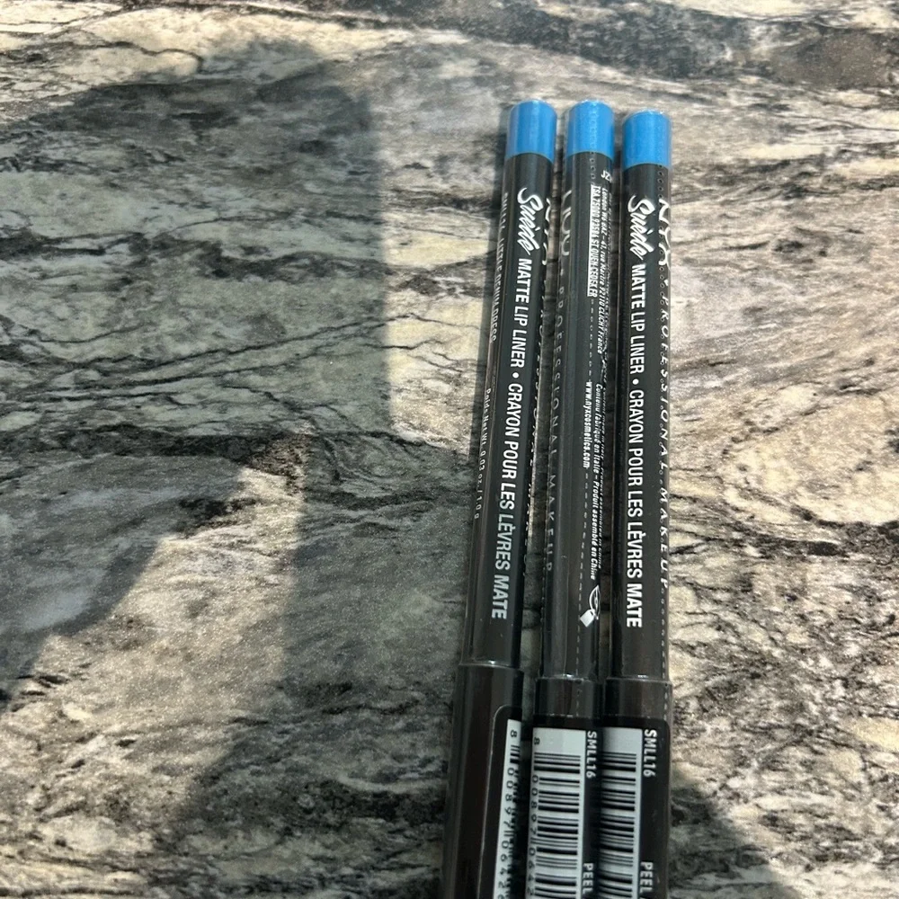 Lot of 3 NYX Professional Matte Lip Liner Little Denim Dress